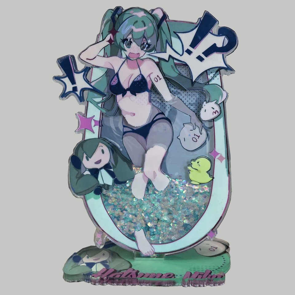 亚克力流沙立牌